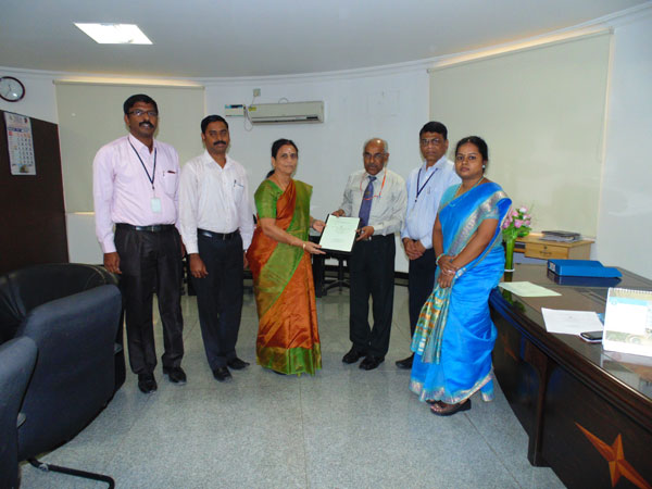 Department of CSE signed a MoU with BSNL RTTC Chennai, on 11 Feb 2015