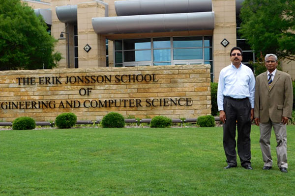 Prof. Dr. V. Thamizh Arasan, Vice Chancellor, VELS University, Chennai, India; Dr. Gopal Gupta,  Professor and Chair, Department of Computer science, The Erik Johnson School of  Engineering and Computer Science, University of Texas at Dallas, USA, on 14 May 2015