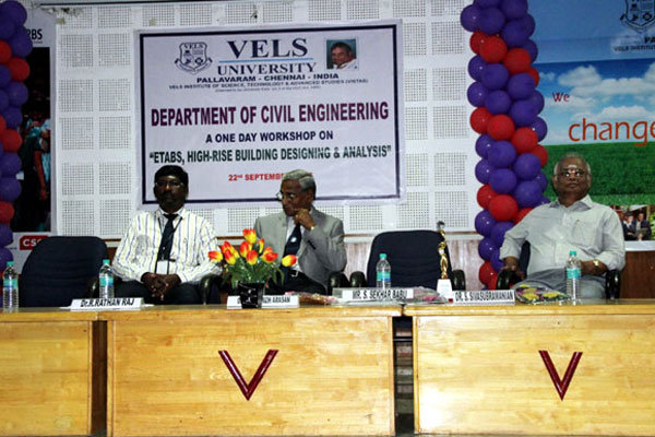 Workshop on ETABS - High-rise Building Designing and Analysis, organized by Dept of Civil Engg, on 22 Sept 2015