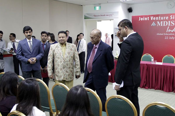 Joint Venture Signing Session with MDIS Secretary - General, Dr R.Theyvendran,  on  22 Jul 2015