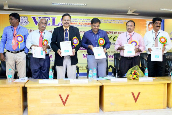 Vice Chancellor i/c. Dr.  P. Swaminathan inaugurating the National Conference VELS NACON 2018