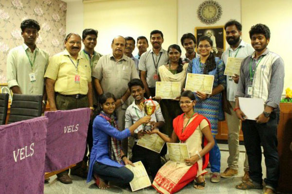 Students from School of Mass Communication, had Won the Prize, at Carnival De France event, held at Madras Christian College