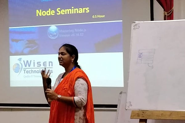 Node Seminars, by Wisen Technologies, organized by Dept of CSE, on 12 Sep 2018